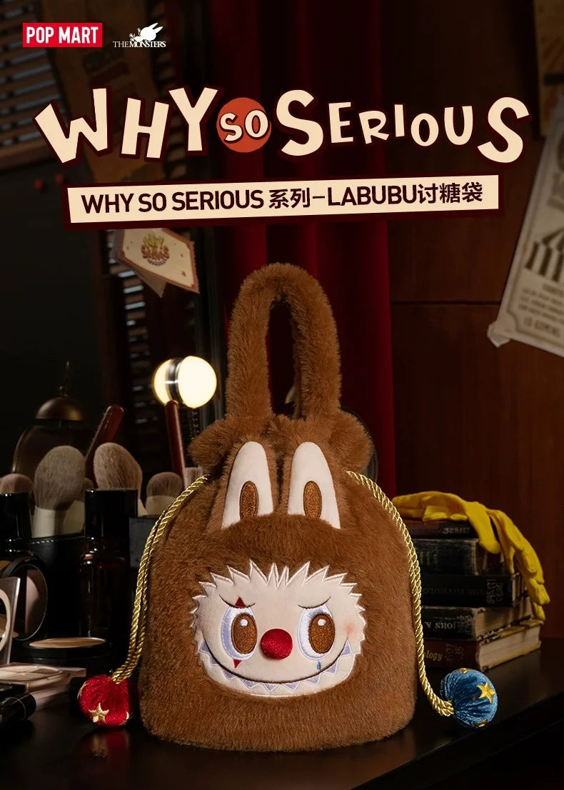 POP MART WHY SO SERIOUS LABUBU Trick or treat Plush Bag