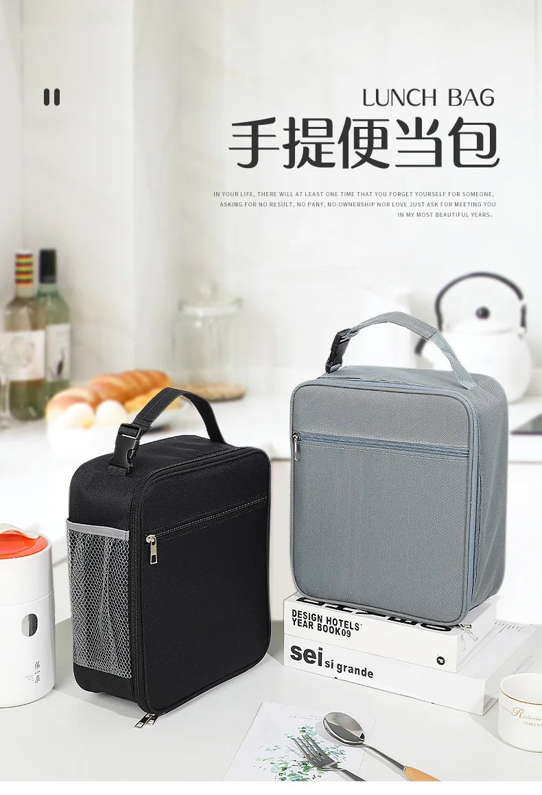 Borsa Termica per Pranzo One Piece per Ragazzi, in Alluminio Isolante, Spessa, con Design Carino a Tema Anime, per Studenti e Lavoratori d'Ufficio
