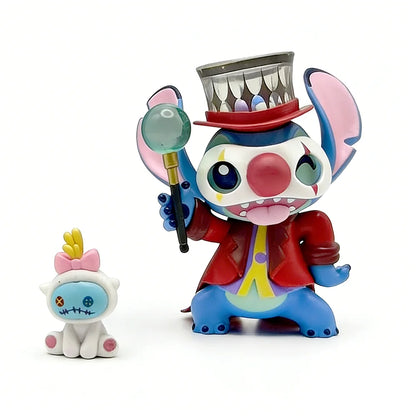 Disney Stitch Weird Diary Series Anime Figures Creative Cute Doll Statue Model Mystery blind box Toys Children Halloween gifts