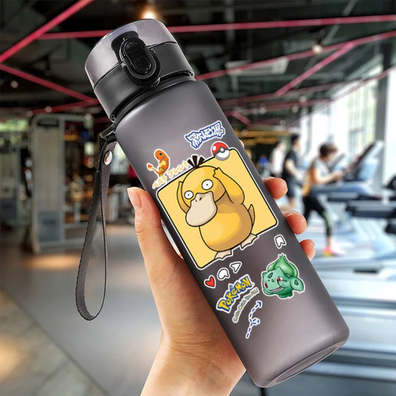 Pokemon 560ML Water Cup Anime Portable Children's Cute Plastic Cartoon Outdoor Sports Large Capacity Water Bottle Gifts