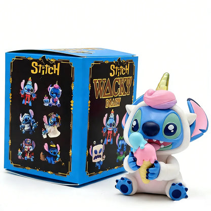 Disney Stitch Weird Diary Series Anime Figures Creative Cute Doll Statue Model Mystery blind box Toys Children Halloween gifts