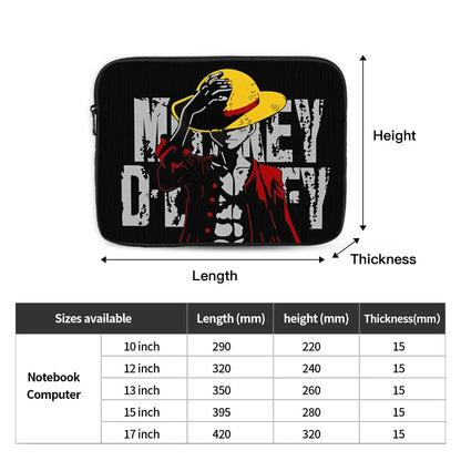 Luffy Anime  Laptop Bag Case for Macbook Air Pro 12" 13" 15" 17" Notebook Bag Sleeve Monkey D Luffy Tablet Shockproof Case Bag