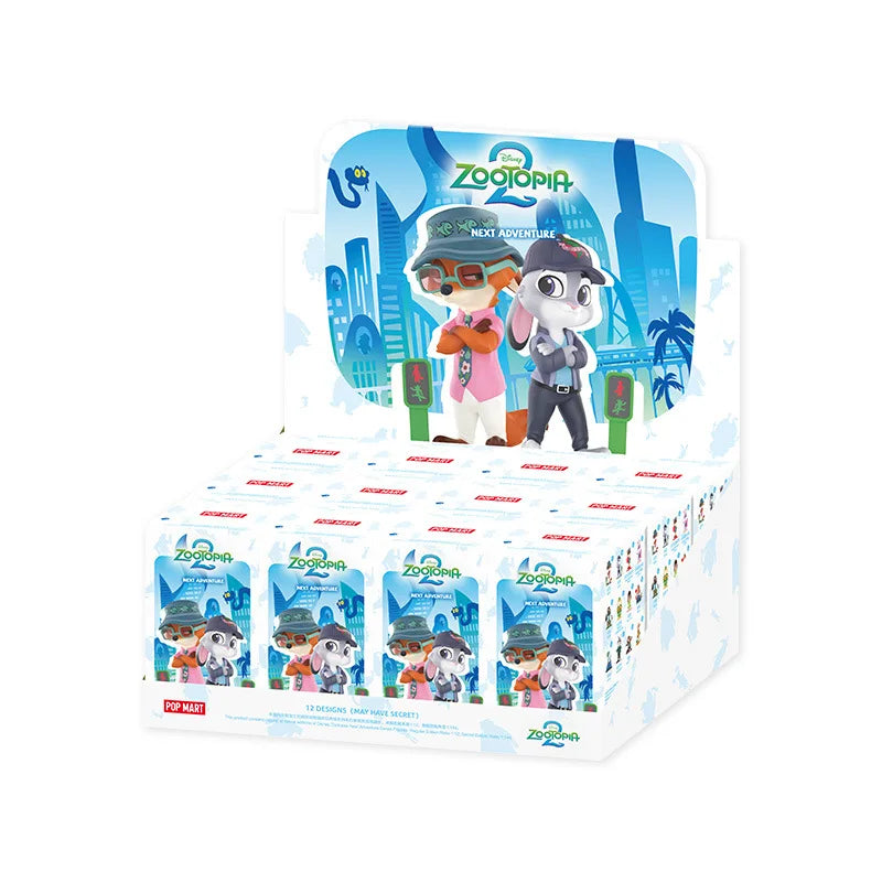 POPMART DISNEY ZOOTOPIA NEXT ADVENTURE Series Blind Box Toys Cute Ornaments Figurines Mystery Box Desktop Model Dolls Gifts