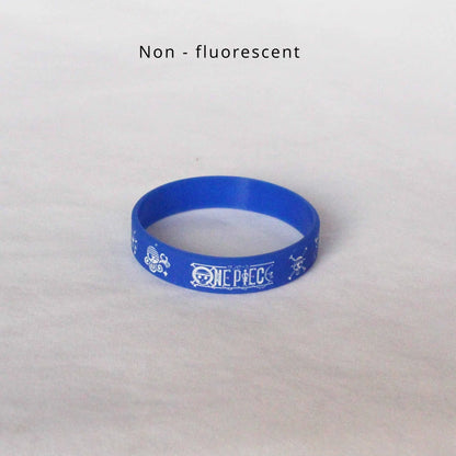 One Piece Fluorescent Bracelet Decoration Anime Figures Personality Toy Cartoon Bracelet Decoration Cute Children Birthday Gifts