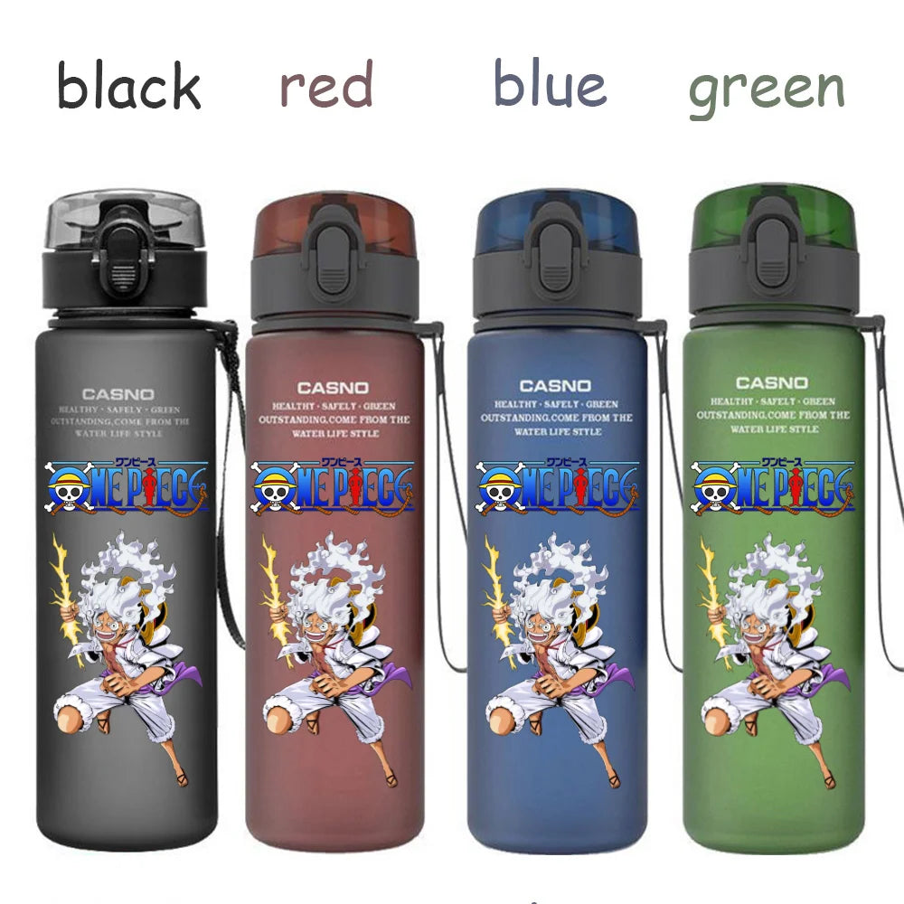 560ML One Piece Water Cup Children Portable Plastic Cartoon Luffy Nami Ace Outdoor Large Capacity Sport Water Drinking Bottle