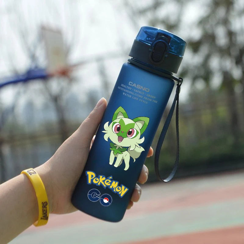 Pokemon 560ML Water Cup Anime Portable Children's Cute Plastic Cartoon Outdoor Sports Large Capacity Water Bottle Gifts