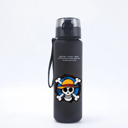 650ml Ones Piece Kids Water Bottle Sport Anime Zoro-Luffy-Cute Boy Travel Lifting Rope Portable Drink Water Bottle Birthday Gift