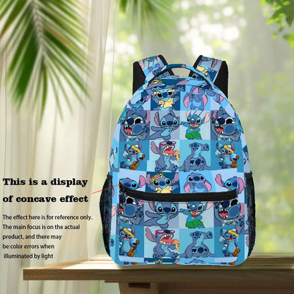 Disney Stitch Backpack, Casual Bag, Large Capacity, High-Quality Gift, Personalized Daily Use