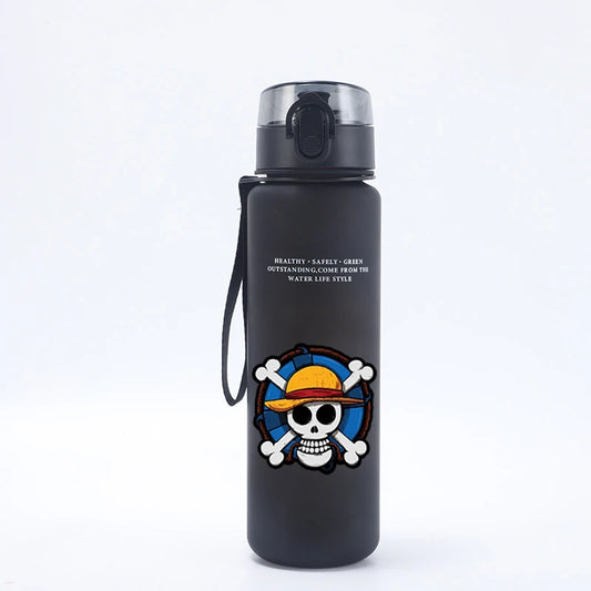 650ml Ones Piece Kids Water Bottle Sport Anime Zoro-Luffy-Cute Boy Travel Lifting Rope Portable Drink Water Bottle Birthday Gift