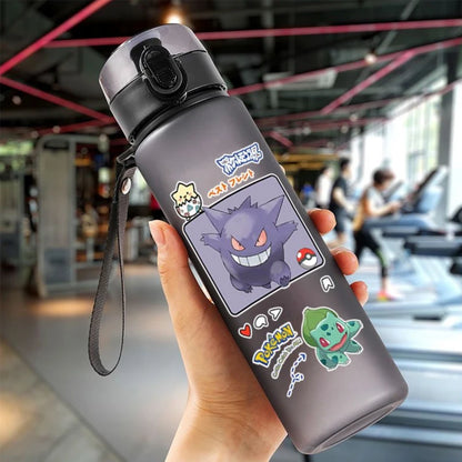 Pokemon 560ML Water Cup Anime Portable Children's Cute Plastic Cartoon Outdoor Sports Large Capacity Water Bottle Gifts