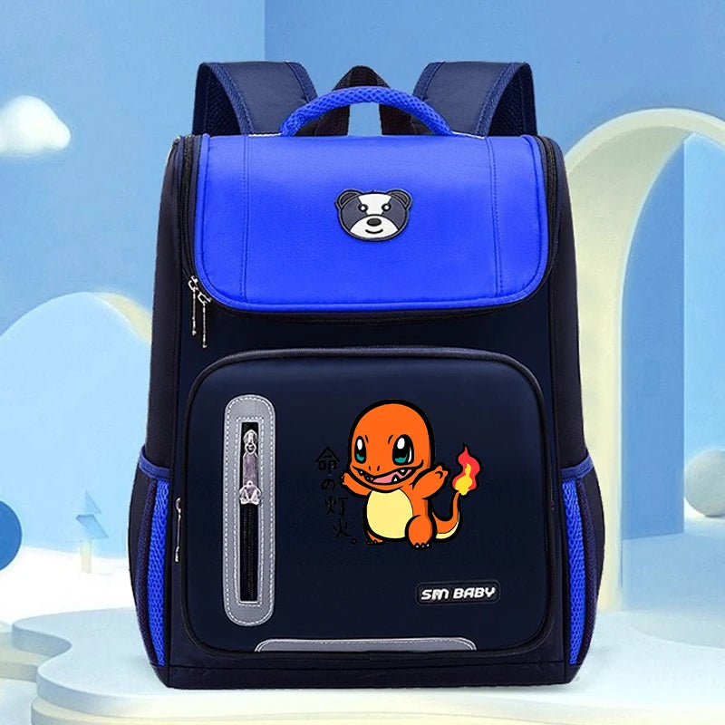Pokemon Backpacks Anime Pikachu Charmander Large Capacity Schoolbags Cartoon Book Shoulders Bags Boys Girls Stationary Supplies