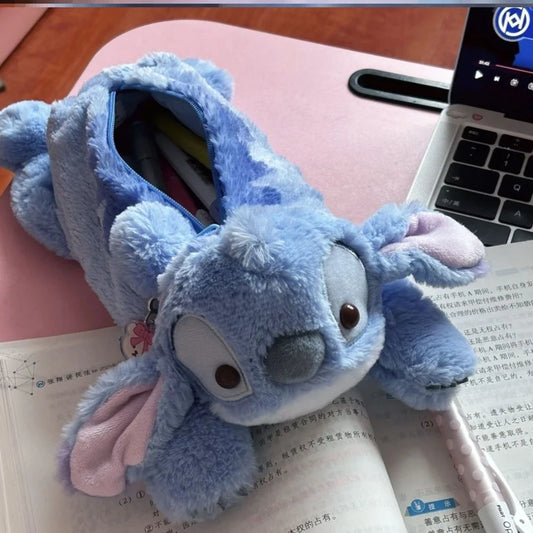 Stitch Plush Pencil Case Kawaii Lilo Stitch Toy Pen Bag Cartoon