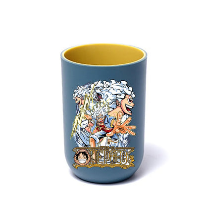 One Pieces Luffy Kids Toothbrush Mugs Cute Girls Boys Mouth Washing Cups