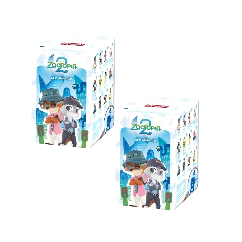 POPMART DISNEY ZOOTOPIA NEXT ADVENTURE Series Blind Box Toys Cute Ornaments Figurines Mystery Box Desktop Model Dolls Gifts