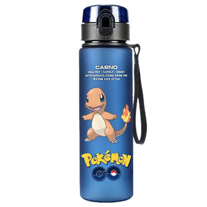 Pokemon 560ML Water Cup Anime Portable Children's Cute Plastic Cartoon Outdoor Sports Large Capacity Water Bottle Gifts