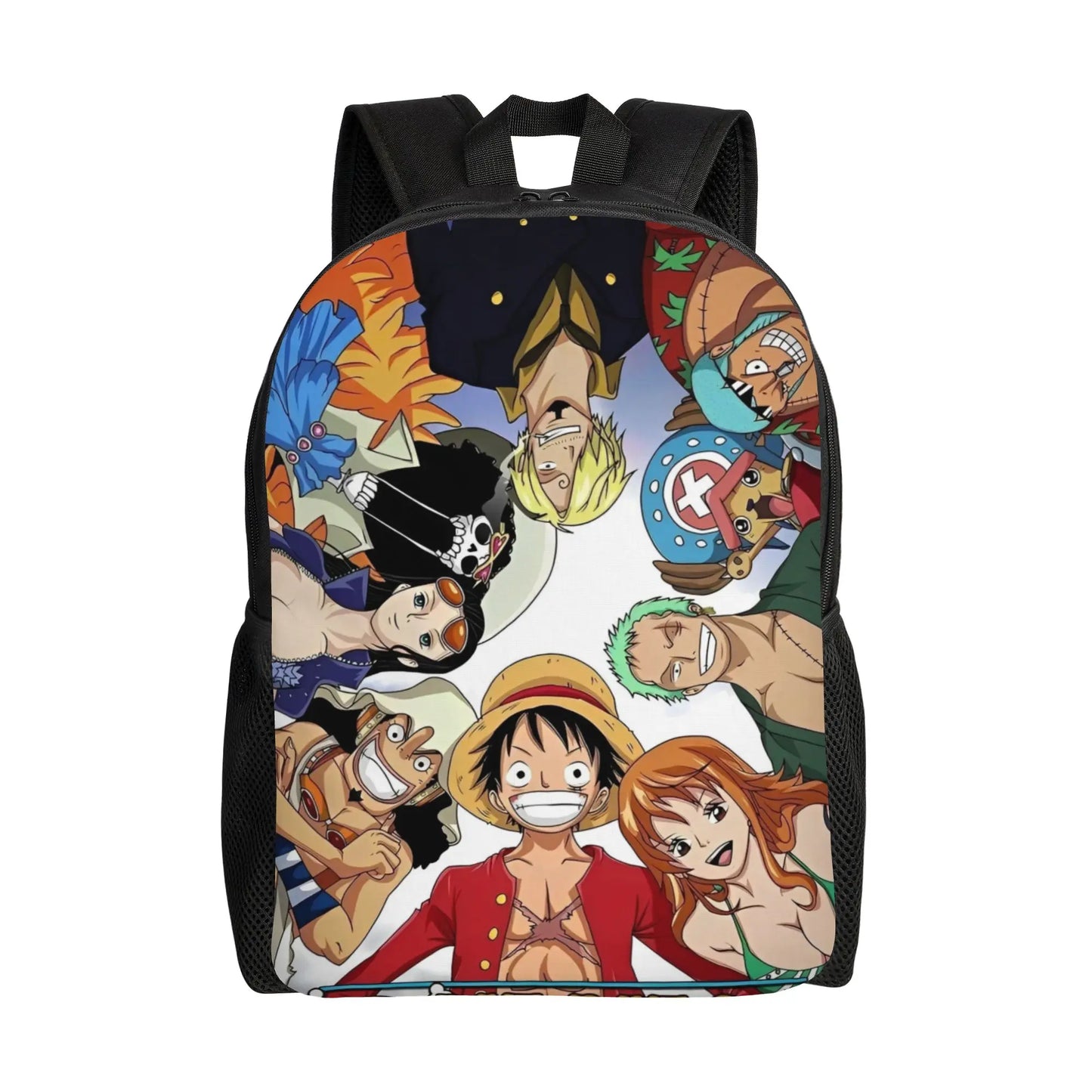 One Piece Luffy  Casual Backpack Durable Student Hiking Travel Cartoon  Daypack for Men Women College Shoulder Bag