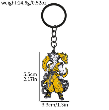 One Piece Anime Keychain Set - Monkey D. Luffy & Roronoa Zoro Cartoon Characters Backpack Decoration Collectible Gift