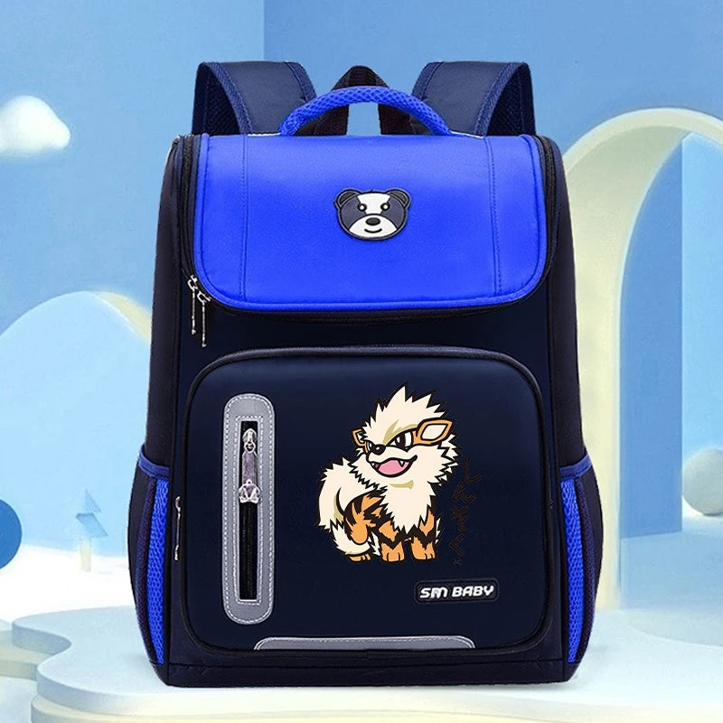 Pokemon Backpacks Anime Pikachu Charmander Large Capacity Schoolbags Cartoon Book Shoulders Bags Boys Girls Stationary Supplies