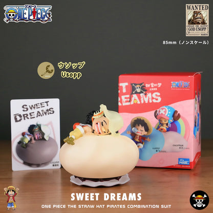 Anime One Piece Sweet Dreams Series Luffy Rechargeable LED Humanoid Night Light Model Ornament Display Children's Gift