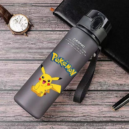 Pokemon 560ML Water Cup Anime Portable Children's Cute Plastic Cartoon Outdoor Sports Large Capacity Water Bottle Gifts