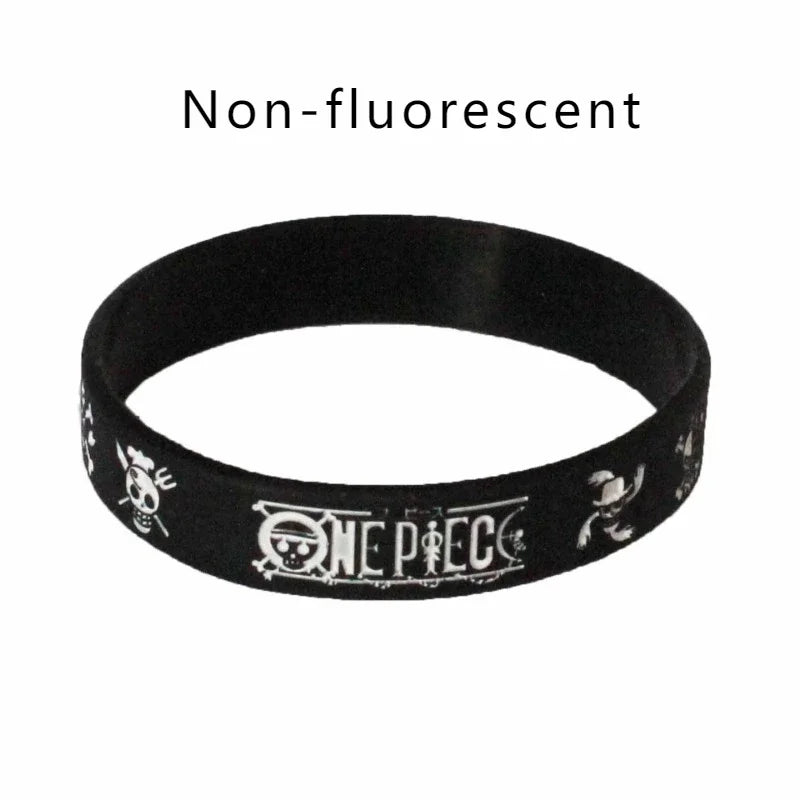 One Piece Fluorescent Bracelet Decoration Anime Figures Personality Toy Cartoon Bracelet Decoration Cute Children Birthday Gifts