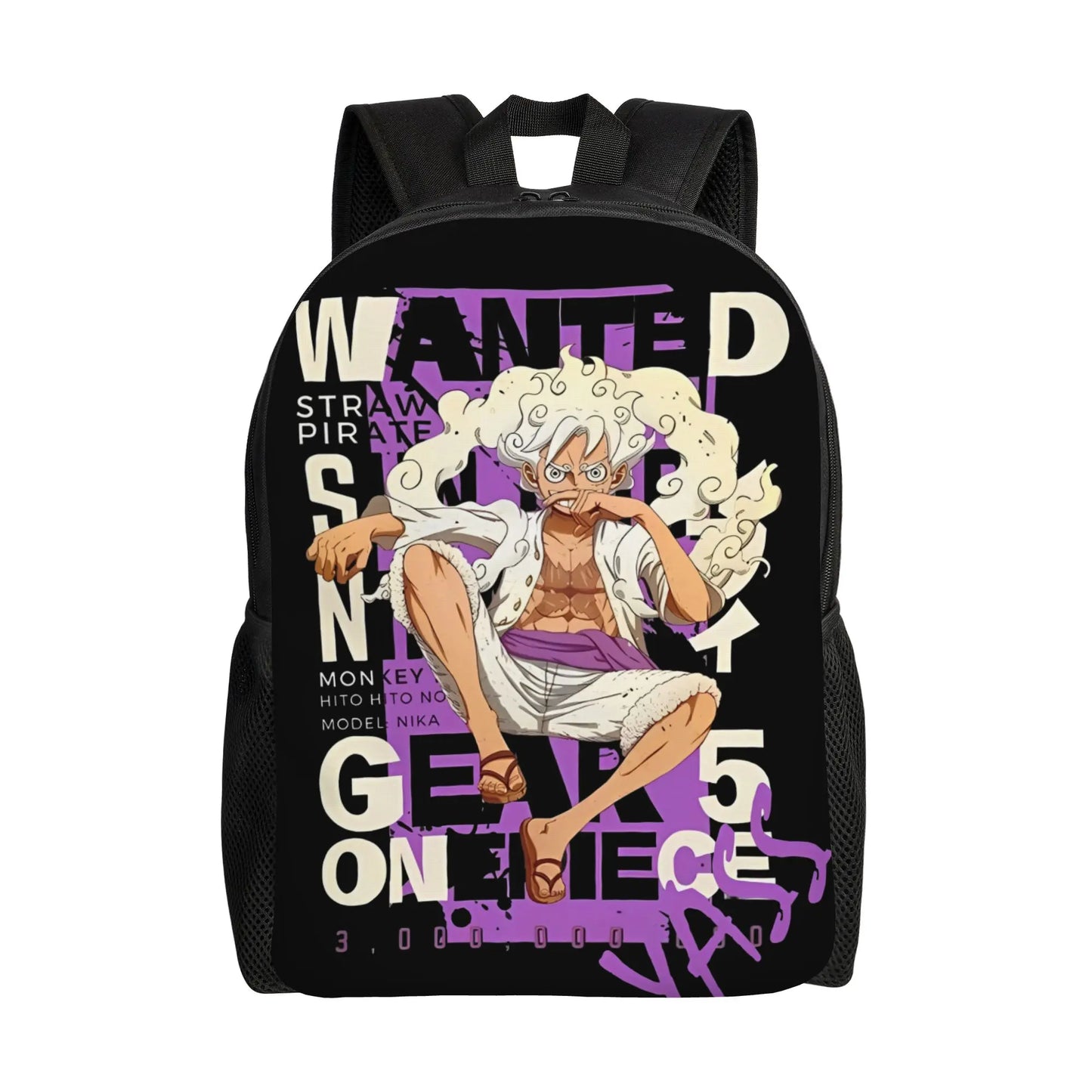 One Piece Luffy  Casual Backpack Durable Student Hiking Travel Cartoon  Daypack for Men Women College Shoulder Bag