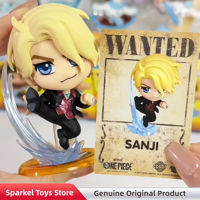 Genuine One Piece Cosbi Mini Figure Blind Box Monkey D Luffy Zoro Chopper Anime Figure Ornament Toys Mystery Box Boy'S Gift