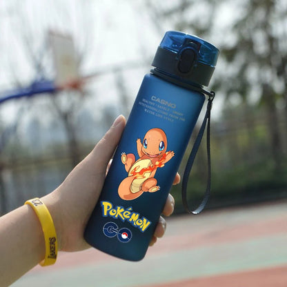 Pokemon 560ML Water Cup Anime Portable Children's Cute Plastic Cartoon Outdoor Sports Large Capacity Water Bottle Gifts