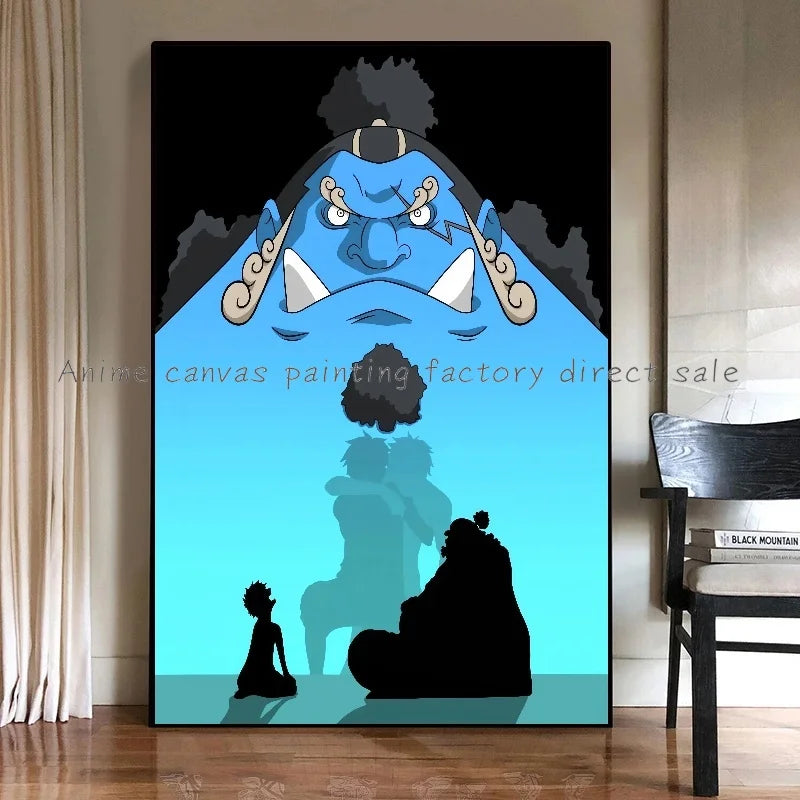 Anime Luffy Poster Printing Canvas Painting Home Living Room Suitable for Bedroom Bar Cafe Entrance Art Wall Painting Decoration