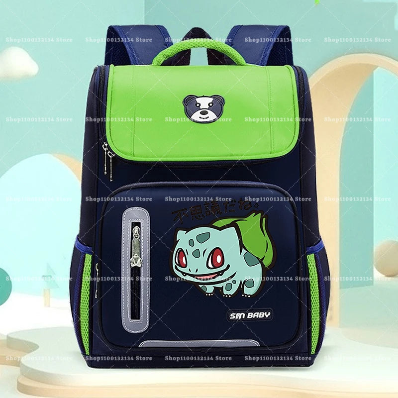 Pokemon Backpacks Anime Pikachu Charmander Large Capacity Schoolbags Cartoon Book Shoulders Bags Boys Girls Stationary Supplies