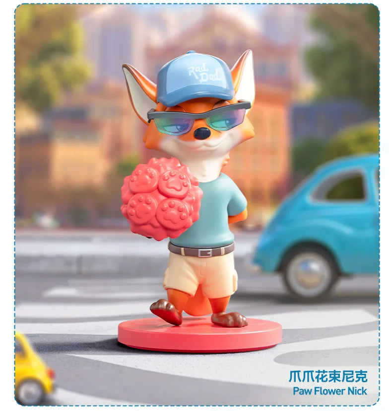 POPMART DISNEY ZOOTOPIA NEXT ADVENTURE Series Blind Box Toys Cute Ornaments Figurines Mystery Box Desktop Model Dolls Gifts