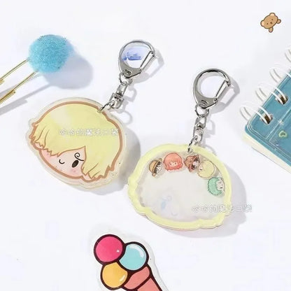 One Piece Monkey D Luffy Kawaii Cartoon Keychain Anime Backpack Charm Cute Small Gift Merchandise Japanese Anime Figure