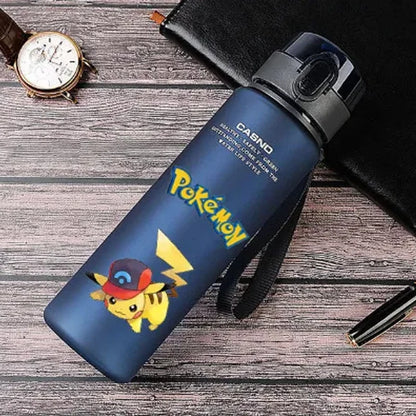 Pokemon 560ML Water Cup Anime Portable Children's Cute Plastic Cartoon Outdoor Sports Large Capacity Water Bottle Gifts